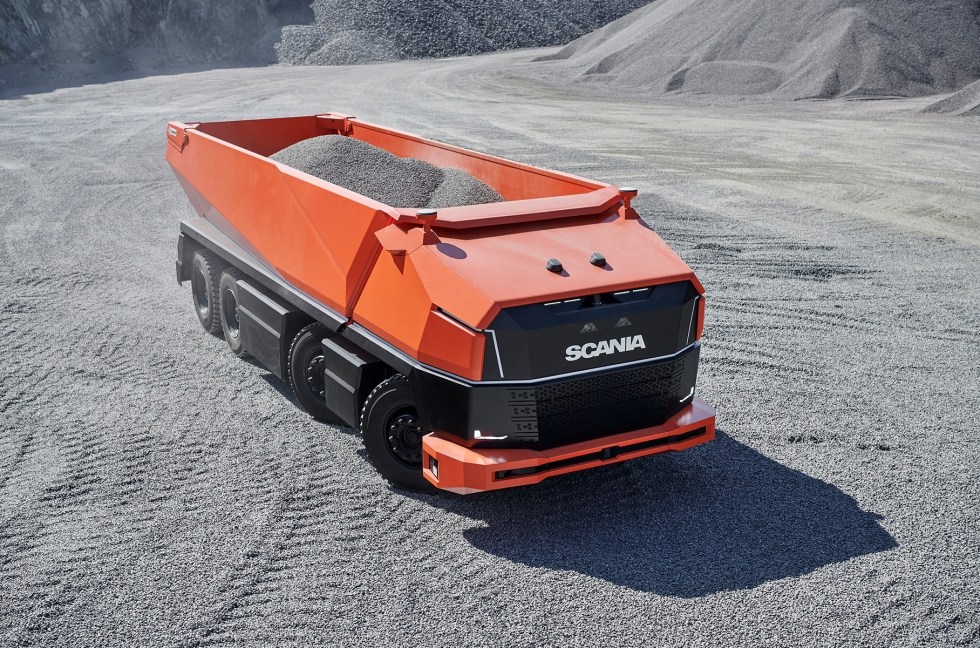 Scania разрабатывает беспилотные грузовики для карьеров, шахт и строительных площадок.
